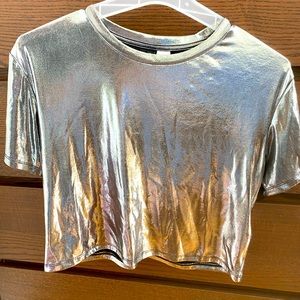 Worn only once, very clean, silver colour, size XS, brand H&M